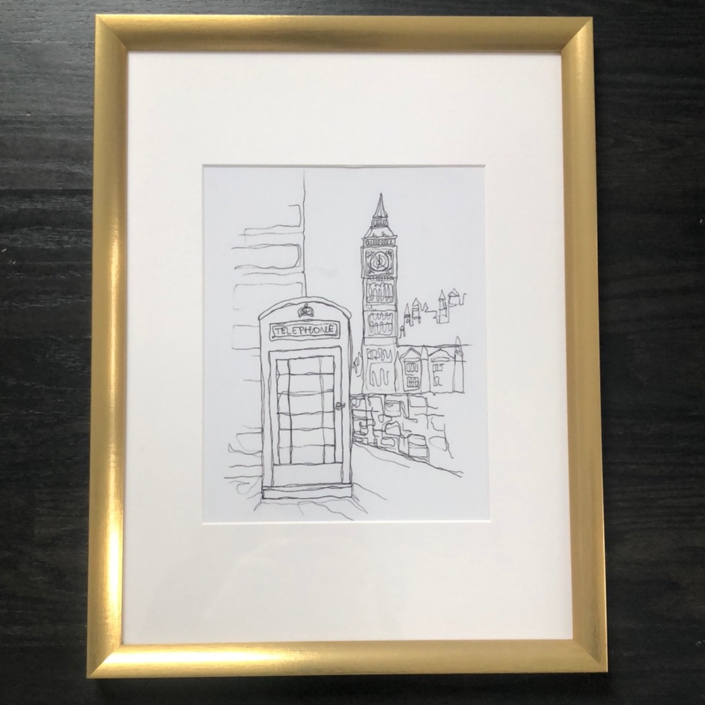 IKEA Silverhojden gold frame